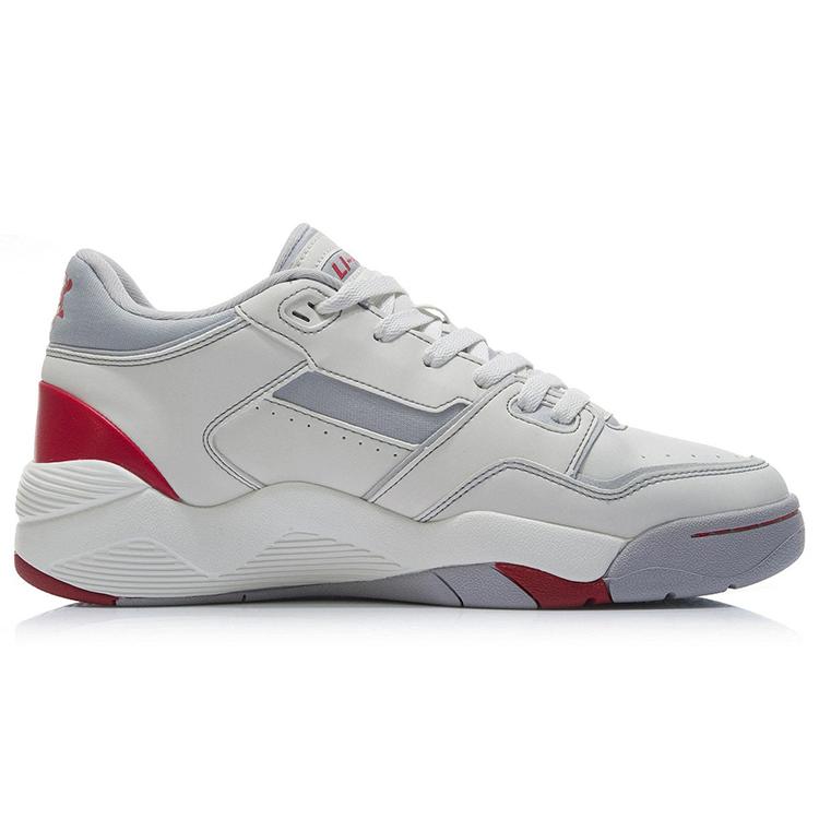 Li Ning Retro Jaren 80 Textiel, Synthetisch Leer Demping Slipvast Slijtvast Ademend Lage top AGBR086-3