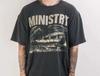 Tričko kapely Ministry z 90. let Černé Krátký rukáv Unisex Muži Ženy