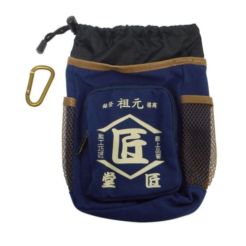 KOZUCHI Takumi-do Waist Pouch, Navy Blue, TD-12NV