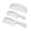 3pcs Comb Silicone Molds Translucent Wide Tooth Hair Comb Molds Set for DIY Hairdressing Styling