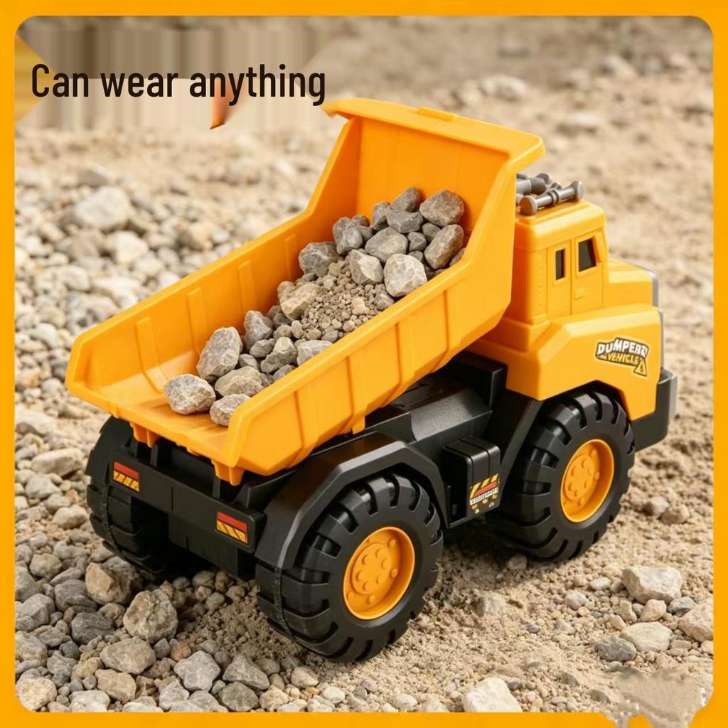 Oversized Children's Ride-On Excavator Truck - Durable Educational Toy Car for Boys