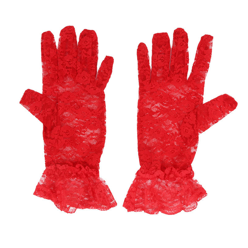 

Женские кружевные цветочные оперные перчатки для чаепития, элегантные до запястья, свадебные перчатки для невесты, выпускного вечера, аксессуары для костюма One Size