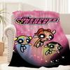 Cartoon The P-Powerpuff G-Girls Cute Blanket Plush Nap Sofa rug for Living Room Office Bedroom Birthday Home Travel Kid Gifts