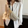 Sac Banane Bandoulière pour Femme Sac de Taille avec Sangle Réglable Multiples Poches Zippées Portefeuille de Taille Décontracté pour Sport Voyage Vacances