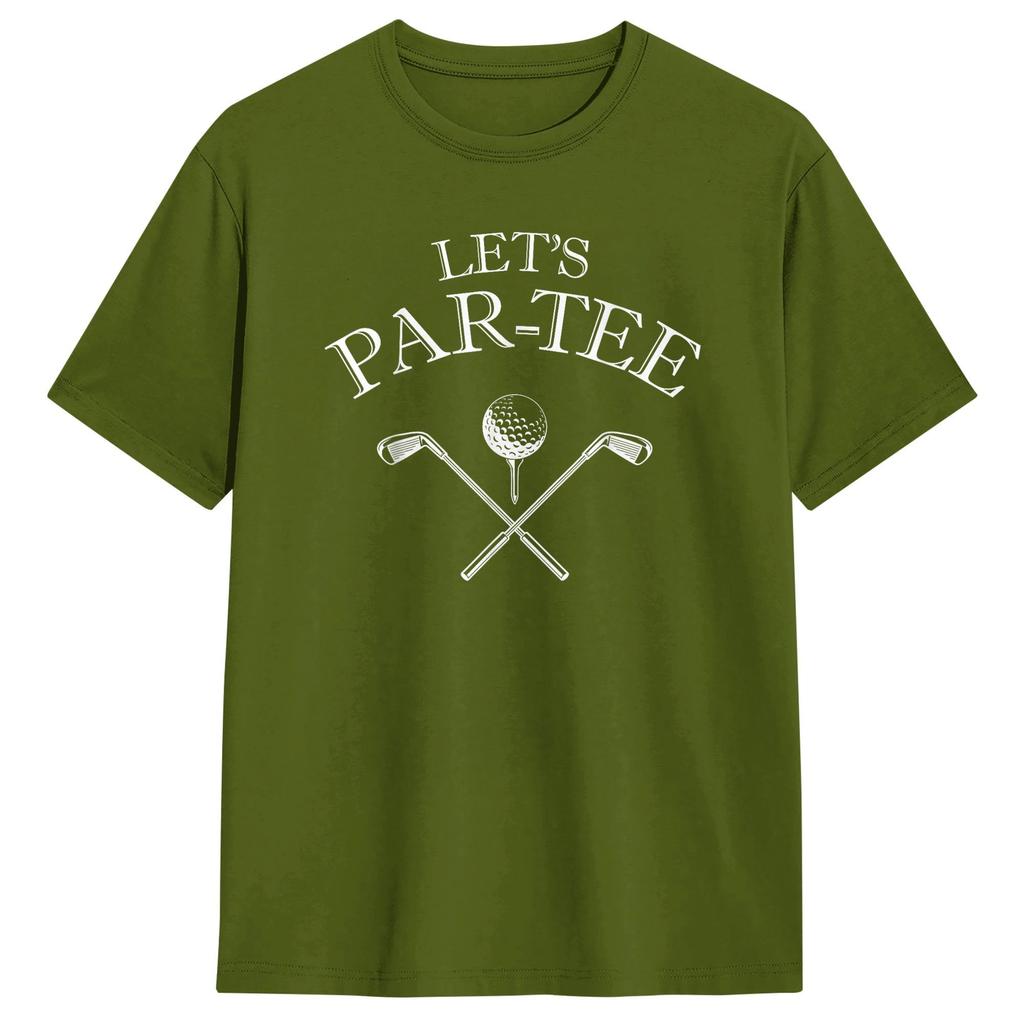 Unisex LetS Par Tee TShirts  100 Cotton Clothes Summer Y2K Basic ShortSleeved T Shirt ONeck Harajuku Loose Tee Shirt