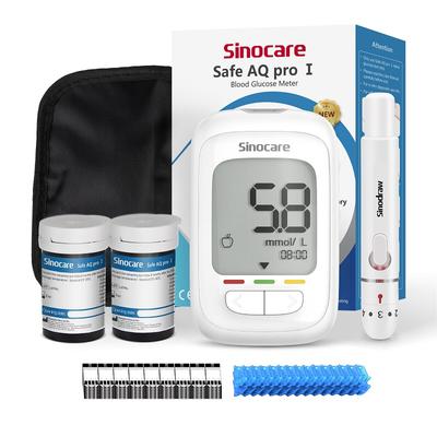 Sinocare Safe AQ Pro I Blood Glucose Monitor Blood Sugar Monitor with 50/100 Strips Blood Ketone Warning