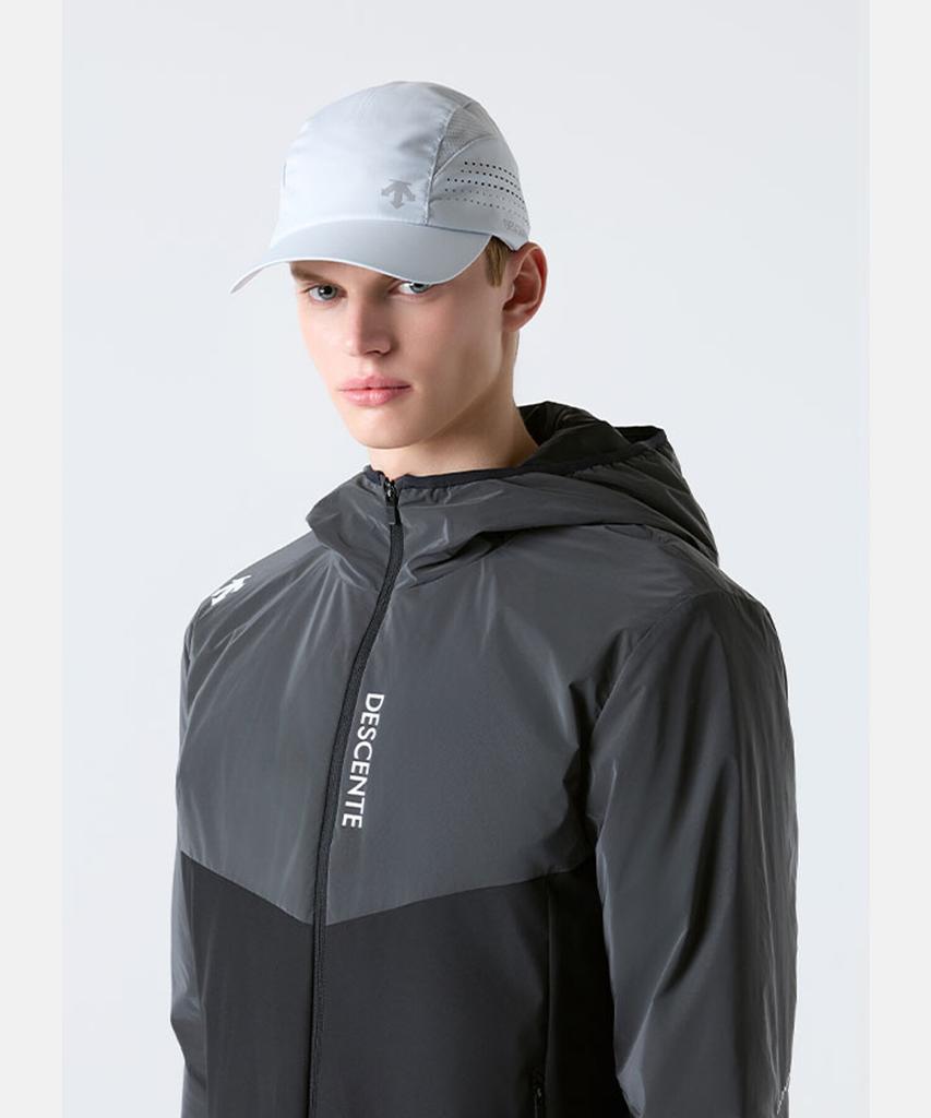 DESCENTE Running Perforated Ball Cap Gray Sr123Rcp12