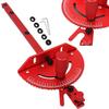 450mm Woodworking Tools Red Miter Gauge Aluminum Alloy Handle Benches Table Saw Router Miter Gauge Sawing Assembly Ruler