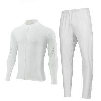 Autumn Men's Fashion Casual Suit Stand Collar Long Sleeve Slim Stretch Top Sports Quick-drying Pants
