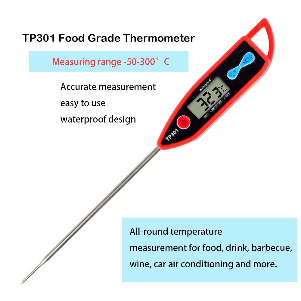 Digital Water Cooking Thermometer for Liquid, Candle, Instant Read with Waterproof for Food, Meat, Milk, BBQ, Long Probe