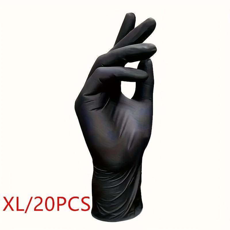 20/40/99pcs Black Nitrile Disposable Gloves, Heavy-Duty Household Gloves for Cleaning, Multi-Purpose Single-Use Protective Gloves