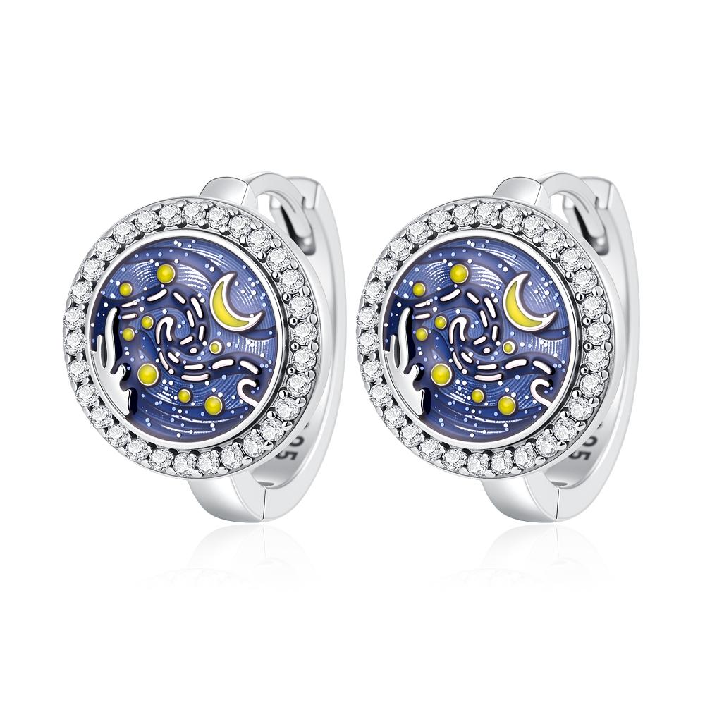 925 Silver Earring Set, Heart/Butterfly/Evil Eye/Bowknot Design, Zircon Inlaid Vintage Fashion Party Jewelry Gift