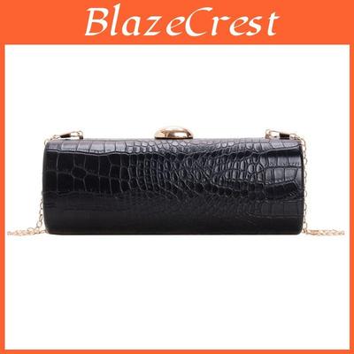 Pu Leather Pattern Long Clutch Bag With Lock For Daily Use