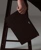 Lmn3011 Crocodile Embossed Clutch - Black