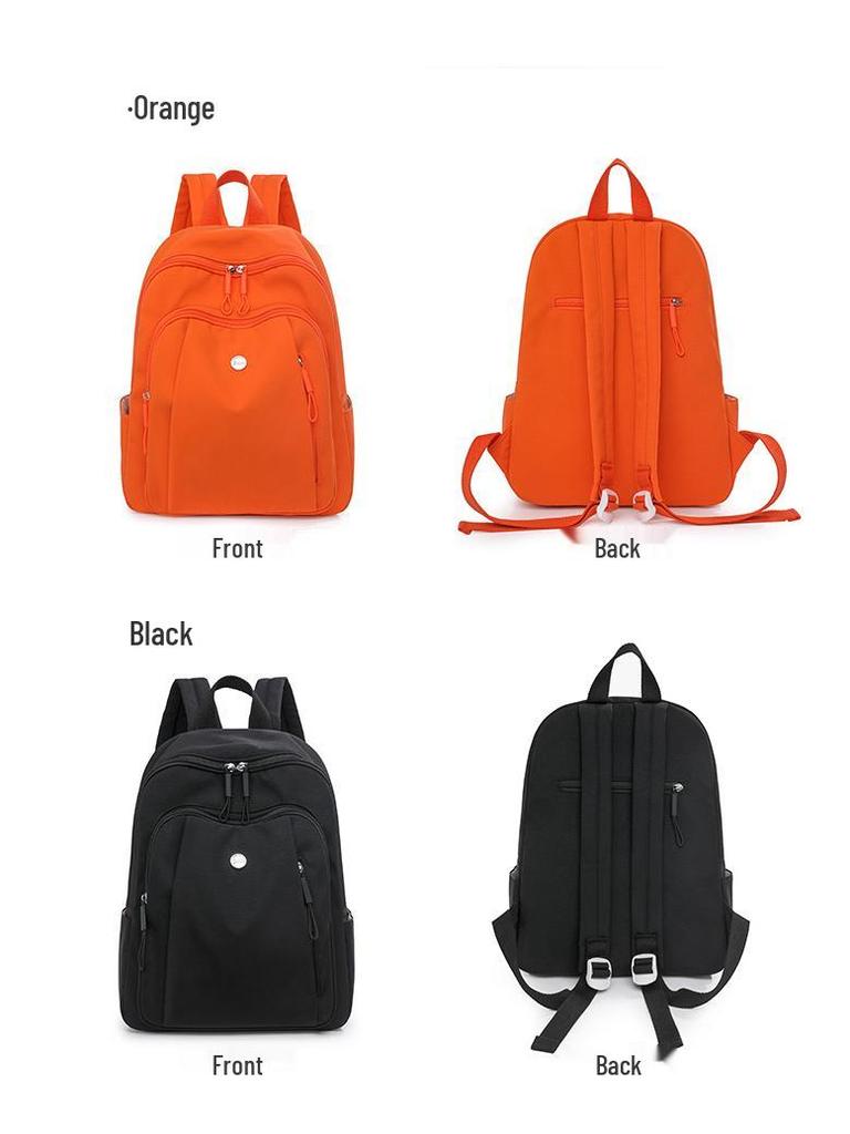 Trendy Women's Large-Capacity Nylon Backpack for High School and Travel