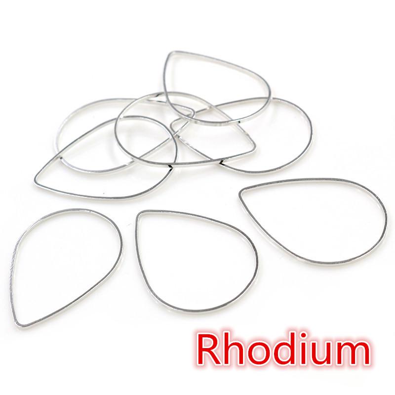 50 Water Drop Pendant Hollow Earrings – DIY Jewelry Making Accessories