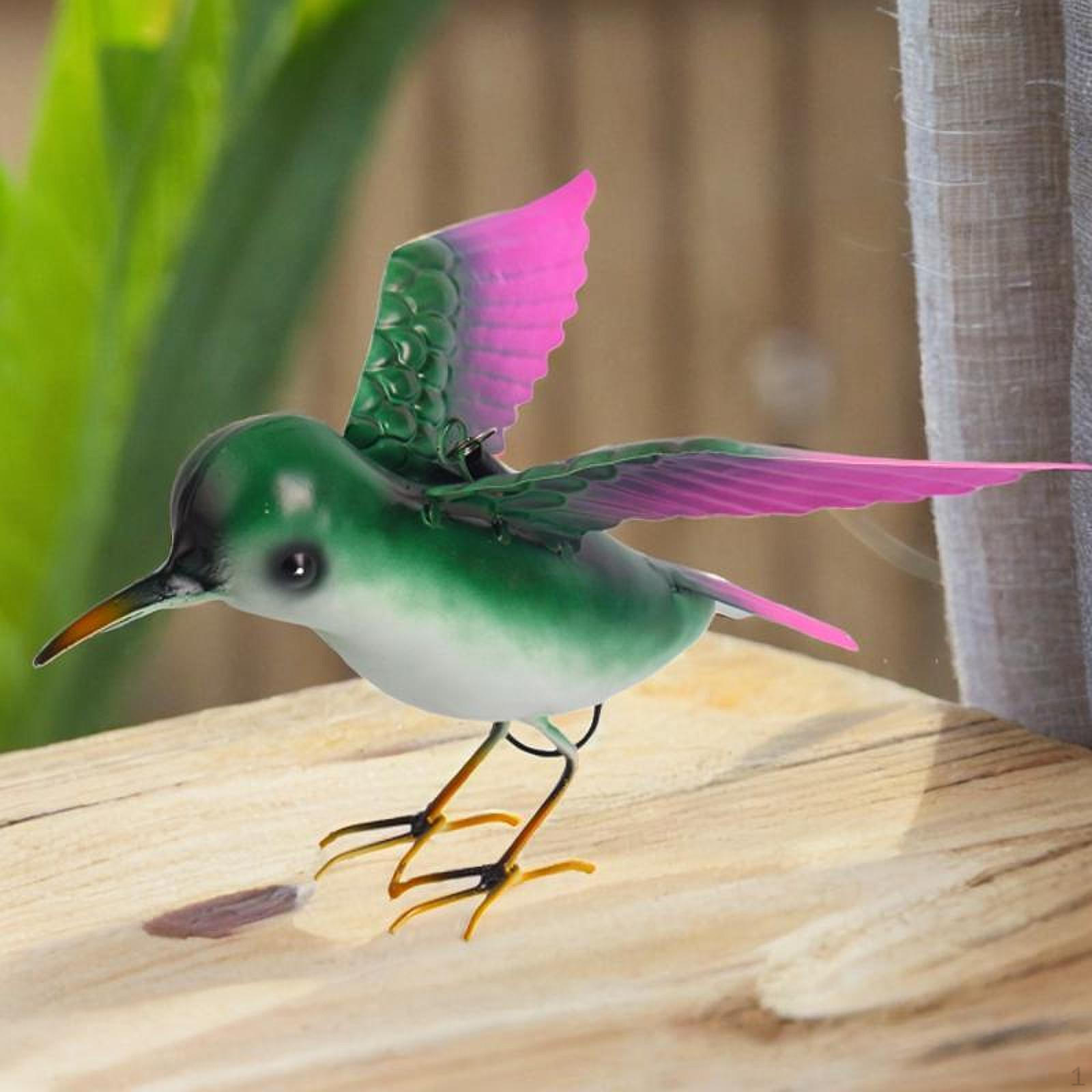 

Статуя птицы, железная фигурка, подарок на день рождения, декоративные ремесла, подвесной декор, украшение для двора, спальни зелёный