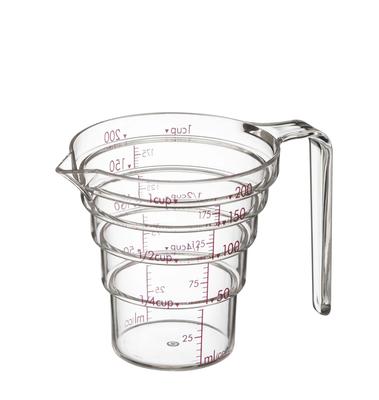 Yamazaki Industries 2699 Microwave Safe Gradual Measuring Cup 200ML Clear
