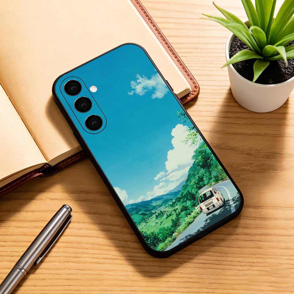 

Only Yesterday Taeko Phone Case For Samsung Galaxy A73,A72,A71,A70,A53,A52,A51,Soft Silicone Black Cover Samsung a13 5g