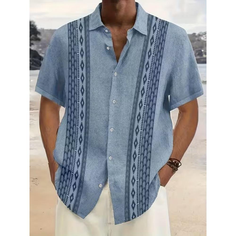 Men's Flower Pattern 3D Print Shirt Button Up Shirt Casual Shirt Summer Shirt Short Sleeve Daily Vacation Clothing