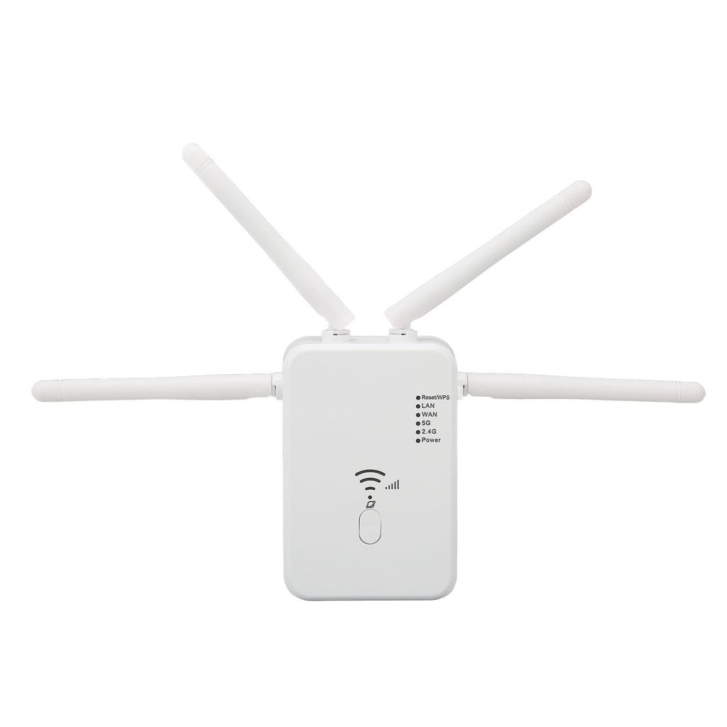 WiFi Extender Professional 1200Mbps Gigabit High Power 5G Dual Band Internet Booster for Home Office