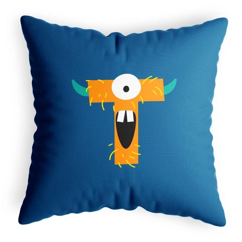 Cartoon Funny Animal Letter Pillowcase Home Decoration Children's Room Game Pillowcase Living Room Sofa Cushion Cover
