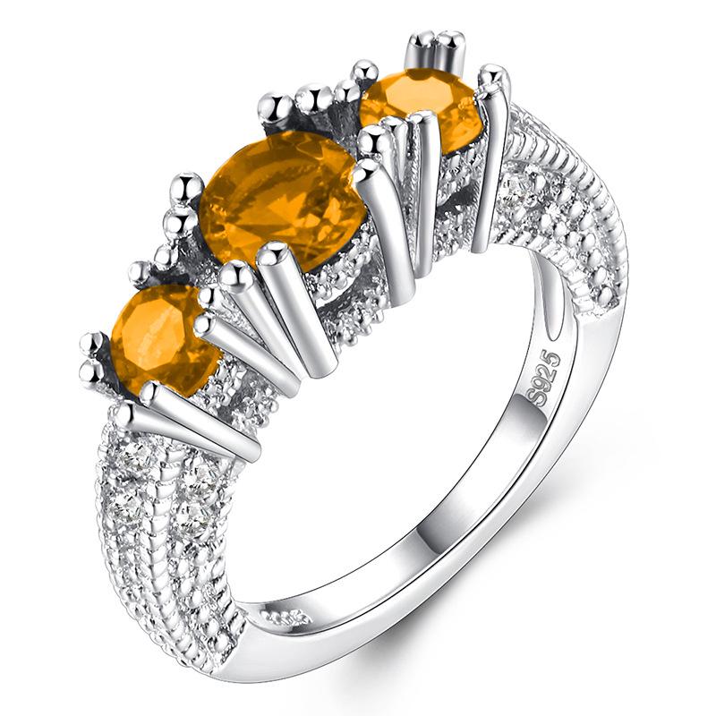 Weißer Schneeflocken Zirkon Ring Damenschmuck Geschenk