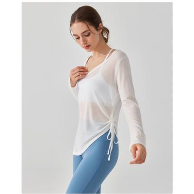 Loose Casual Yoga Long Sleeve Hip Covering Women's Top