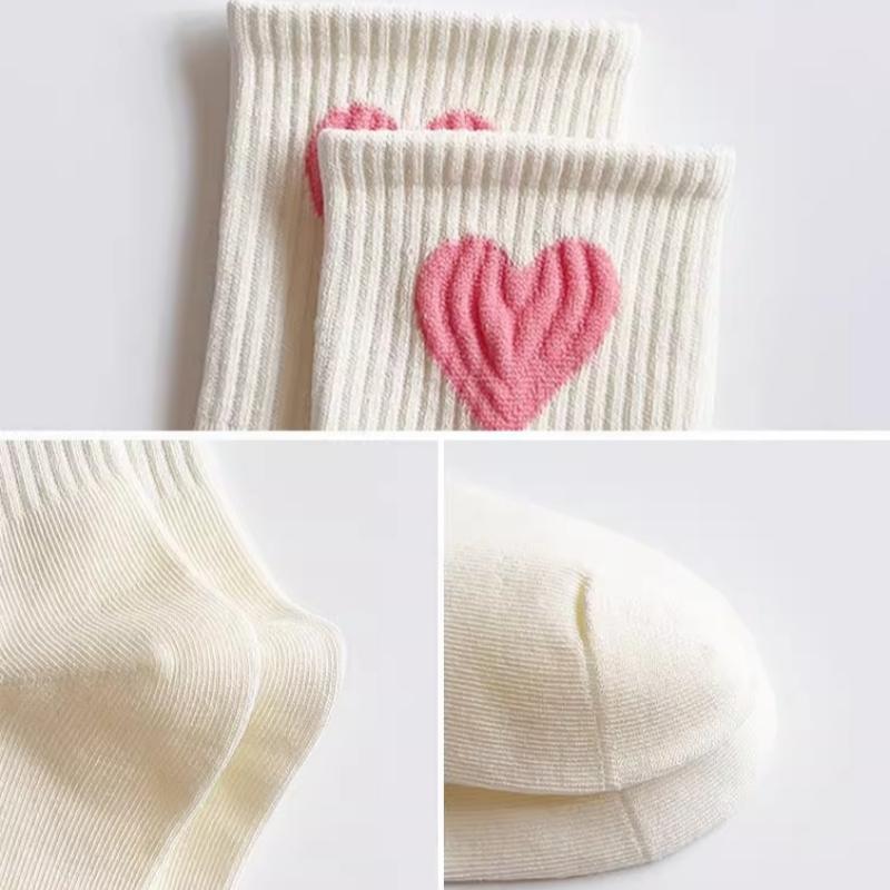 5 Paare/Set Kinder Mädchen Socken Frühling Herbst Kinder Socken für Mädchen Mode Liebe Süß Prinzessin Kind Studenten Socke 2-13 Jahre