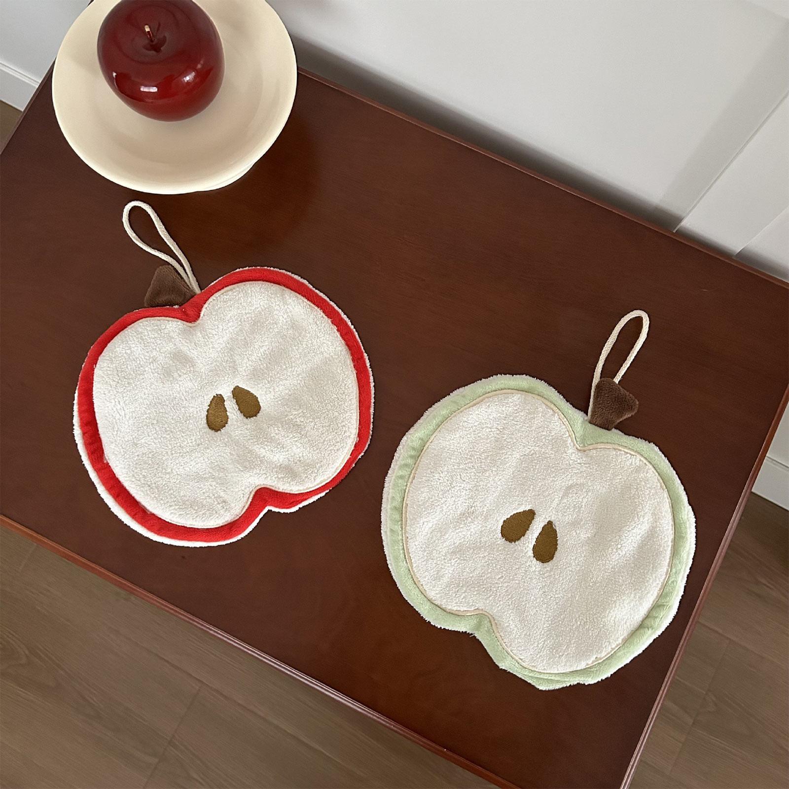 

Fruit Hand Towel Can Be Hung Without Shedding Hair, Super Absorbent Kitchen Supplies, Children s Square Towel, Hand Towel One Size зелений