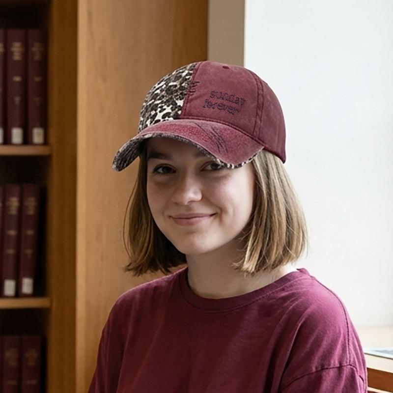 Dżinsowa Czapka Baseballowa Hip-Hop – Miękki Płukany Materiał, Haft z Niestandardową Literą, Modna Czapka Streetwear dla Par