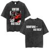 Washed Vintage Rock Band Kmfdm Angst Graphic Tshirt Men Women Retro Gothic Punk Streetwear Mens Casual Pure Cotton T Shirts