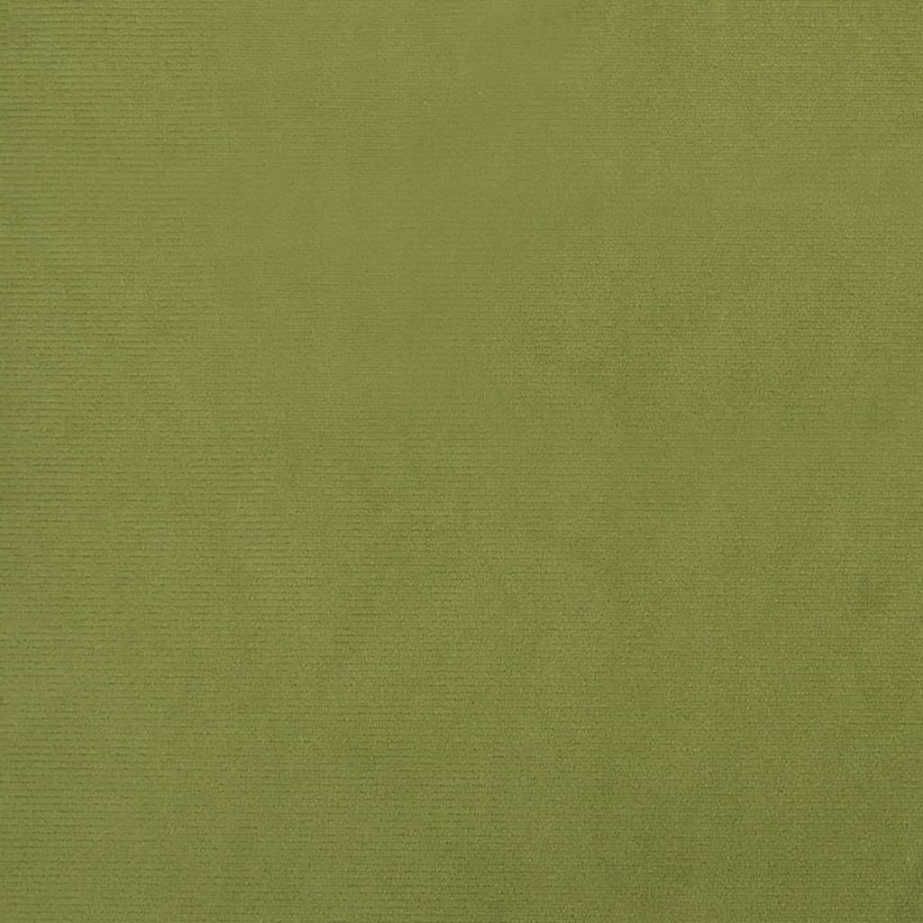 Bar Stool Set of 2 Light Green Velvet