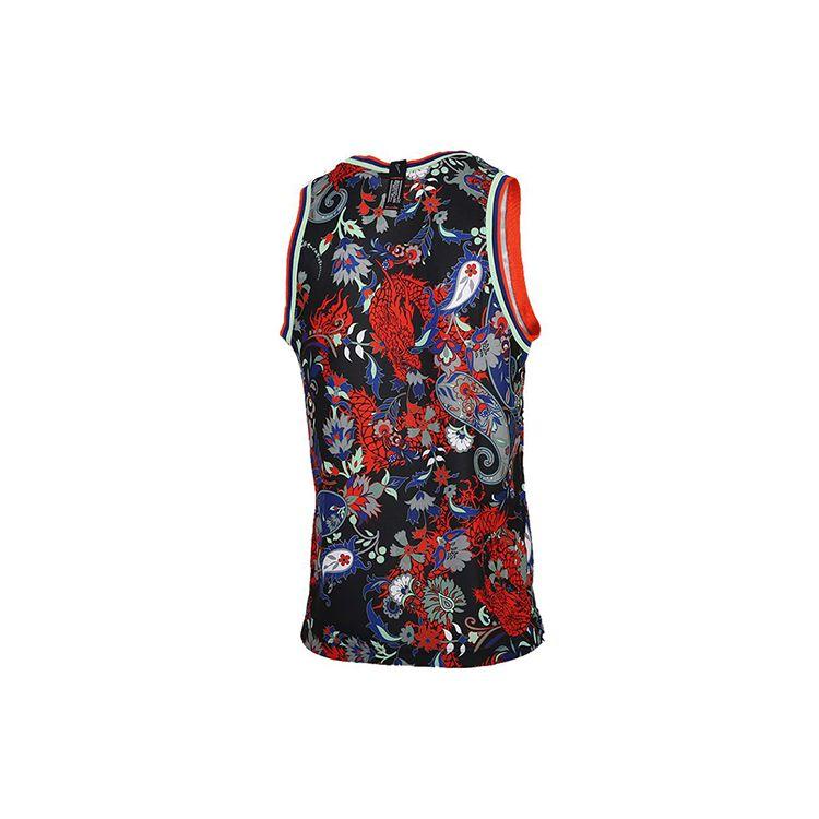 Nike Dragon Totem Print Embroidered Logo Fitted Basketball Vest Men Tops Multicolor CK6302-457