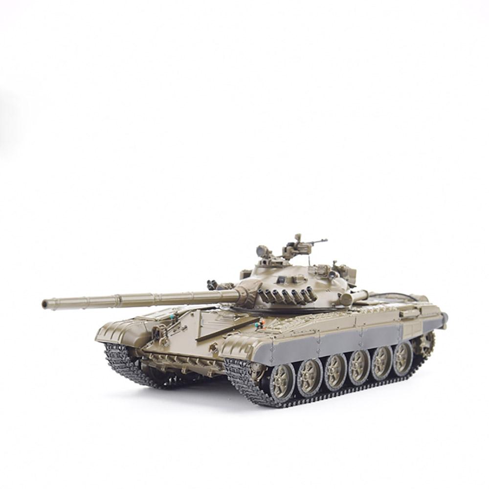 Die-casting 1:43 Scale Soviet Main Battle Tank T-72a Crawler Tank Static Simulation Alloy Car Model Collection