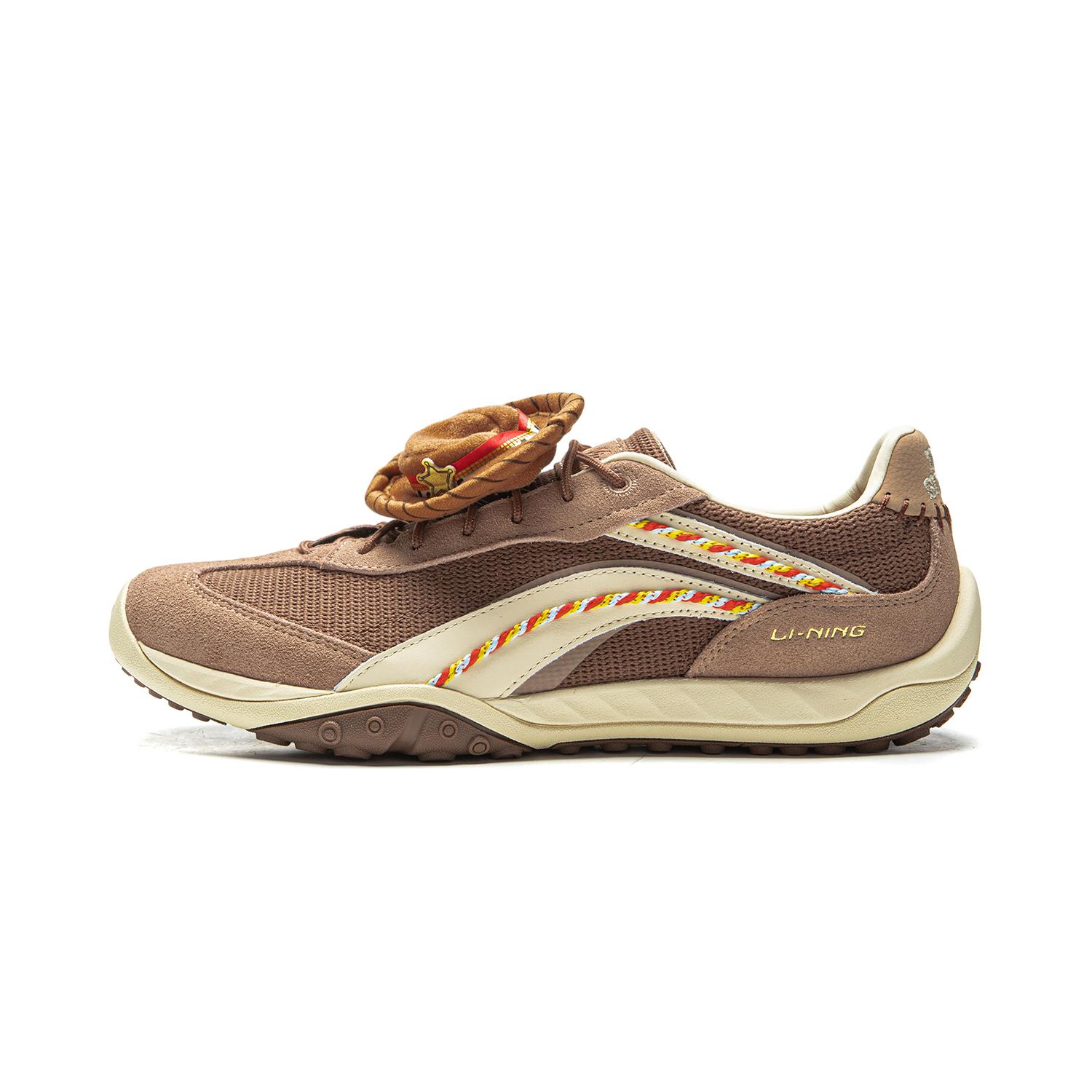 Li-Ning × Disney Toy Story Co-branded Retro Comfortable Casual Shoes Unisex Dark Brown AGLV096-5 38