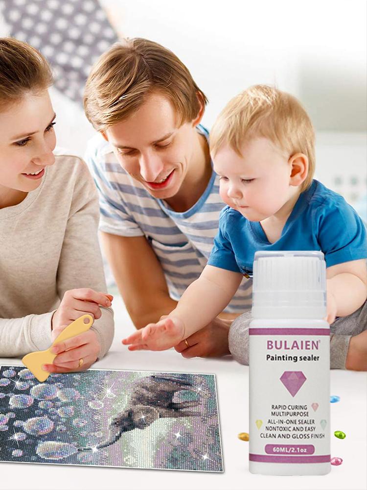 Sigilant pentru Pictură cu Diamante DIY Conservant Adeziv pentru Pictură cu Diamante Sigilant pentru Artă cu Diamante Adeziv Puzzle pentru Efect de Strălucire Artizanat Pictură DIY