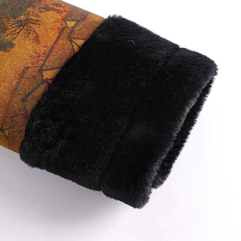 Chinese Style Faux Mink Velvet Winter Coat for Middle-Aged & Elderly Women
