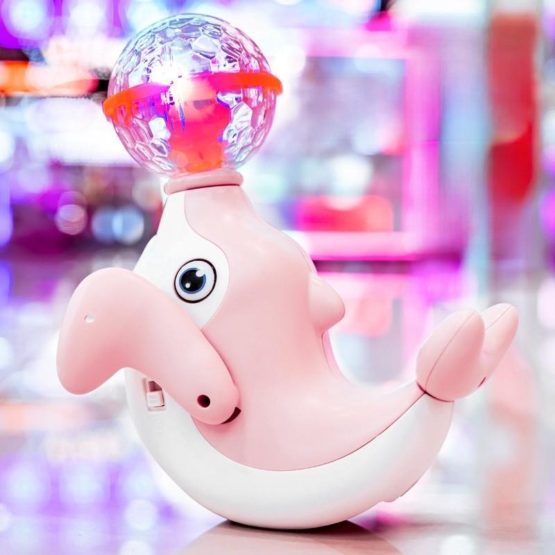 Light Up Dolphin Toy With Sound And Light For Kids Play And Development