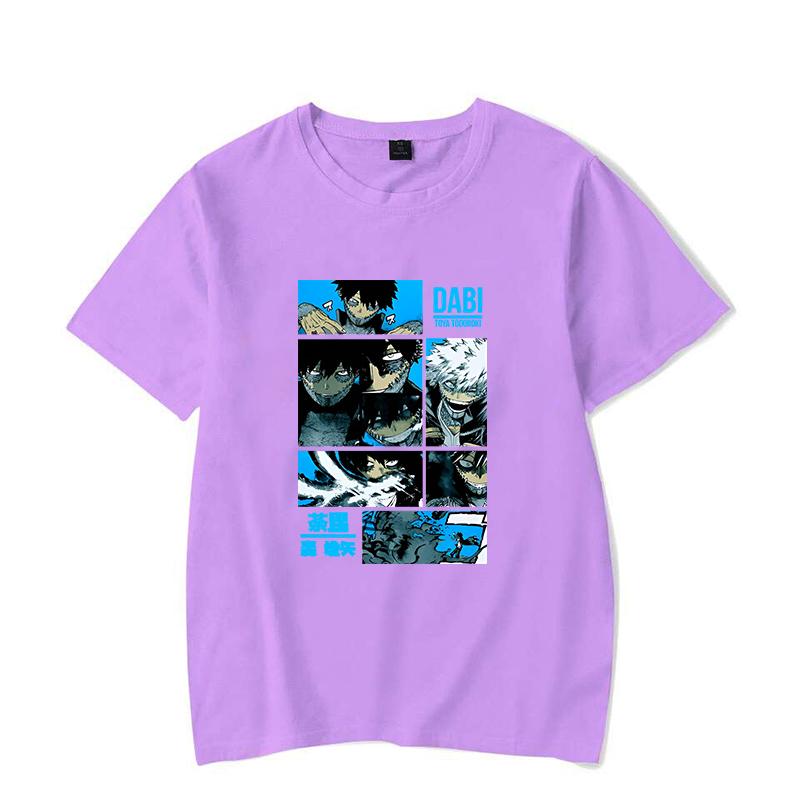 Hot Anime T Shirt Men/women's Funny Dabi Printing T-shirt Casual Cool Streetwear Fashion T Shirt Couple Hip Hop Shirt Top