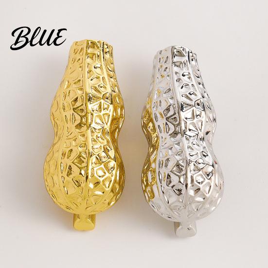 Creative Lapel Pin Peanut/Calla Shaped Flower Insert Brooch DIY Wearable Bouquet Holder Metal Clothing Ornament Brooch Clip Vase for Women Dried