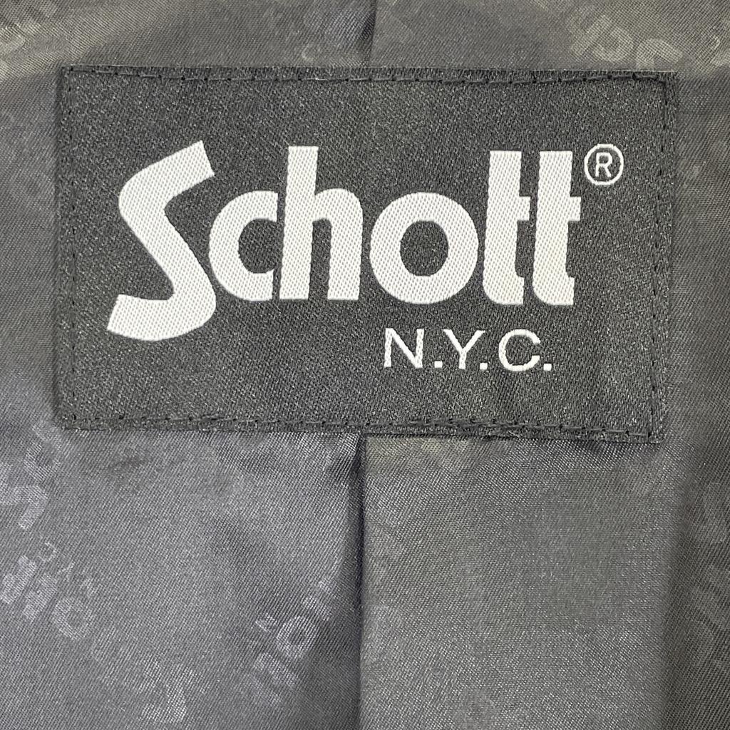 SCHOTT 3101048 Navy Double Breasted Riders Jacket Jacket M NavyUsed
