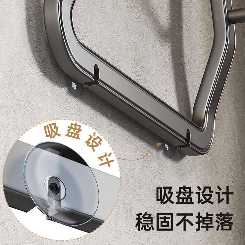 Lockställ utan håltagning Väggmonterat köksställ Stort skärbräda Hushållsförvaring Flerskikts skärbrädeställ Multifunktionellt