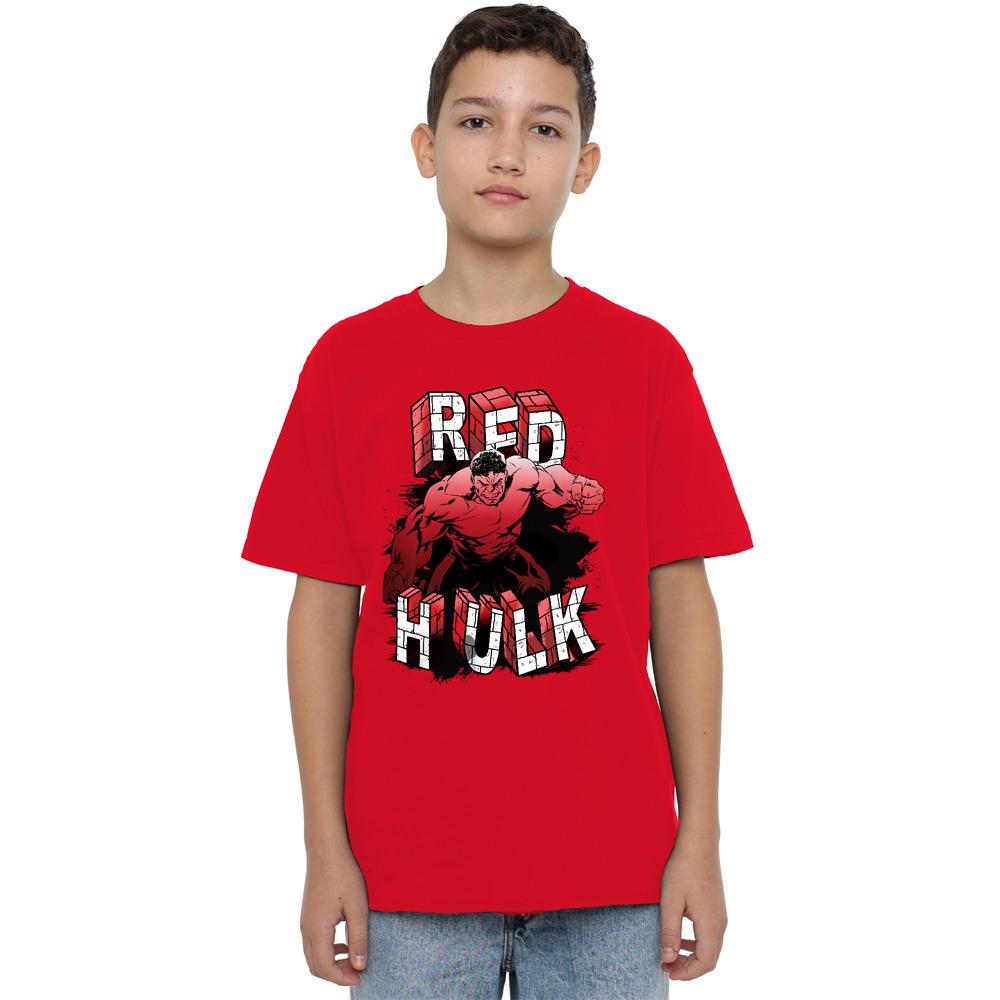 Captain America: Brave New World Childrens/Kids Red Hulk Brick T-Shirt