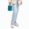 New COACH N/S Leather Trunk Bag, Tote Bag, Shopping Bag, Handbag, Shoulder Bag, Crossbody Bag Mini Women's Blue CJ580-SVTE
