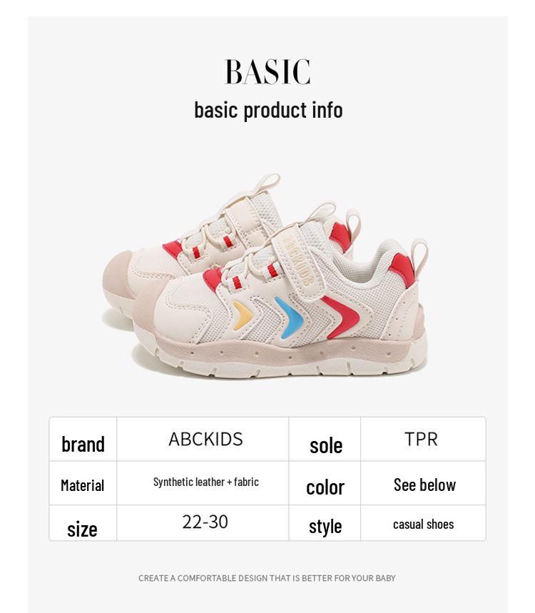 ABCkids6330 Sneakers: Autumn 2025 Velcro Shoes for Boys & Girls, Small/Medium Casual Style