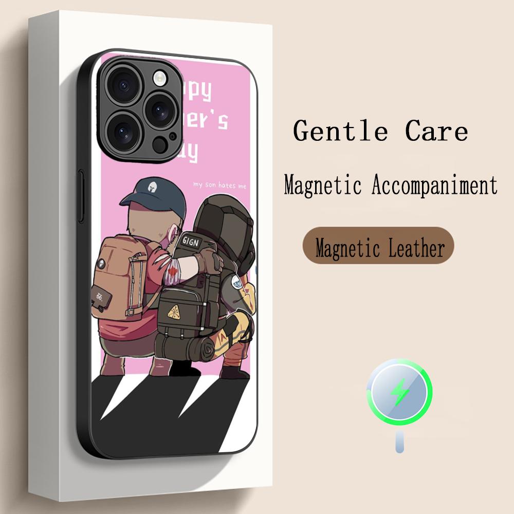 

Rainbows Sieges 6 hot game poster Phone Case For iPhone 17 16 15 14 13 12 Plus Pro Max High-end Luxury Magsafe Sheepskin iPhone 15 Pro