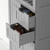 Tall Bathroom Cabinet, 60 x 30 x 170 cm, Grey