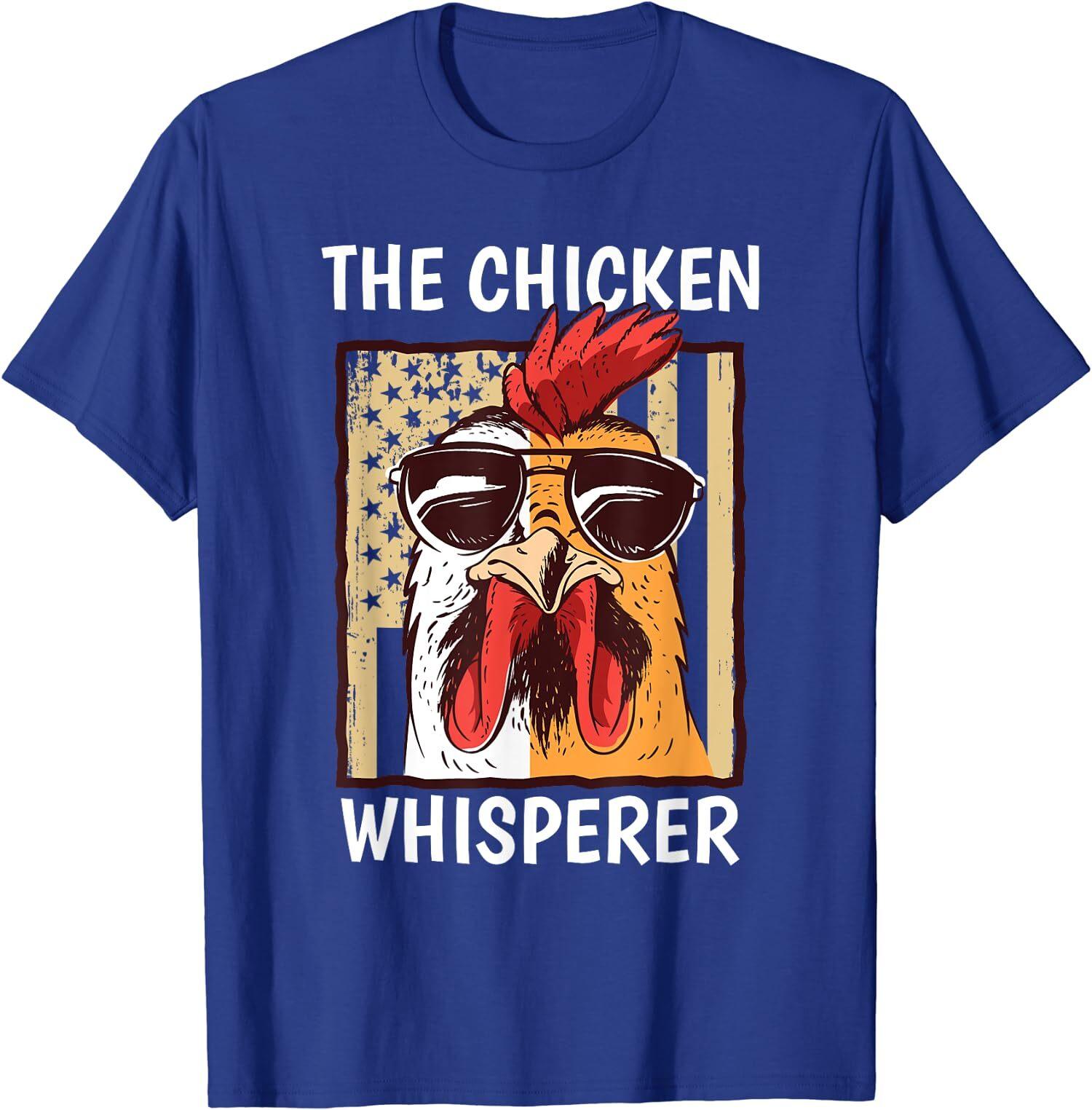 The Chicken Whisperer Farmer Chicken Cute Animal Gift Unisex T-Shirt S разноцветный