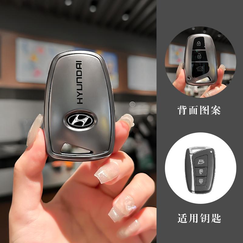 

Чехол-брелок для автомобильного ключа Защитная оболочка Для Hyundai Grandeur HG Седан Genesis G80 Santa Fe 3DM Grand SantaFe 2018 IX45 EQUUS Azera